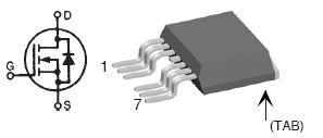IXTA230N075T2-7, N-канальный силовой TrenchT2 MOSFET транзистор